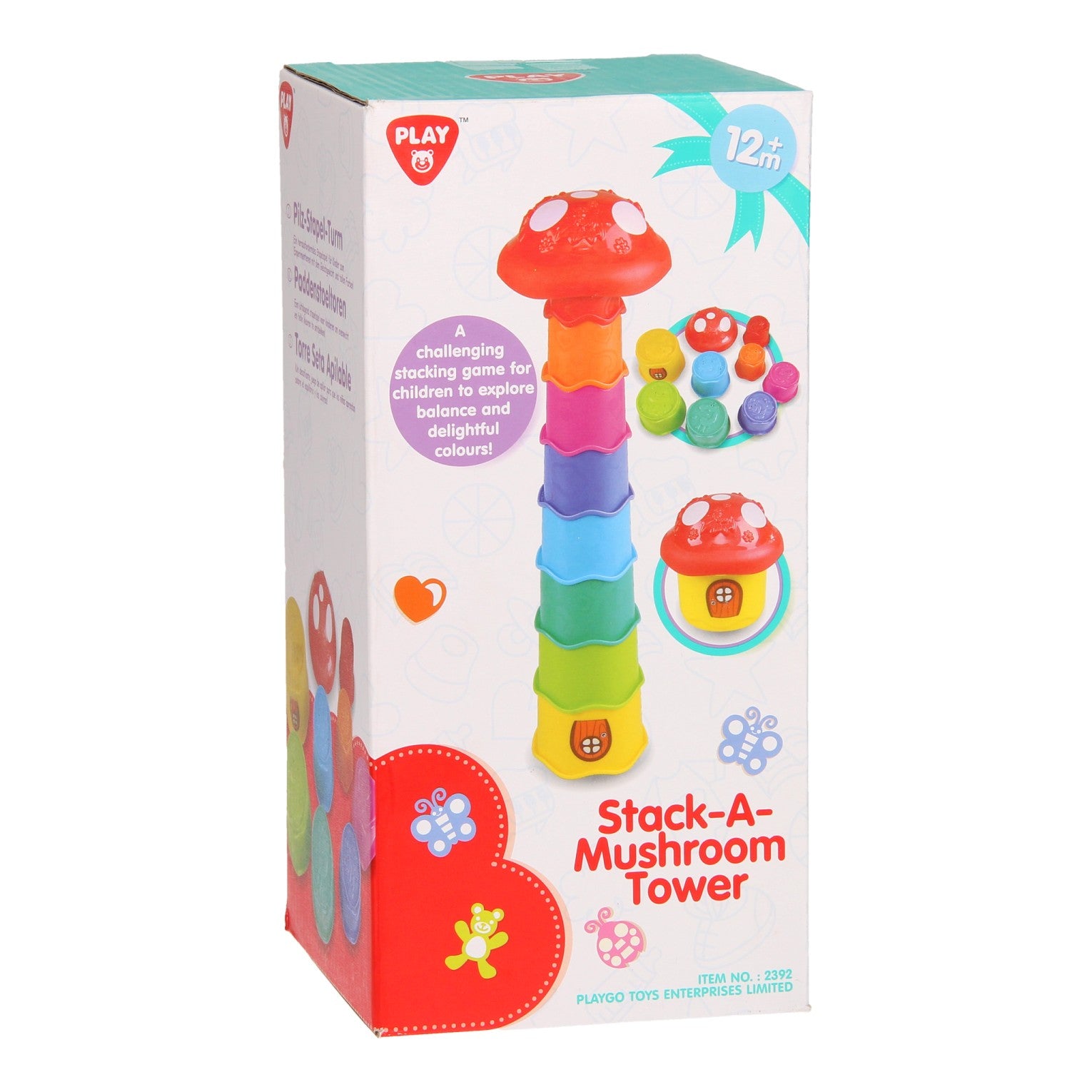 playgo stapeltoren paddenstoel
