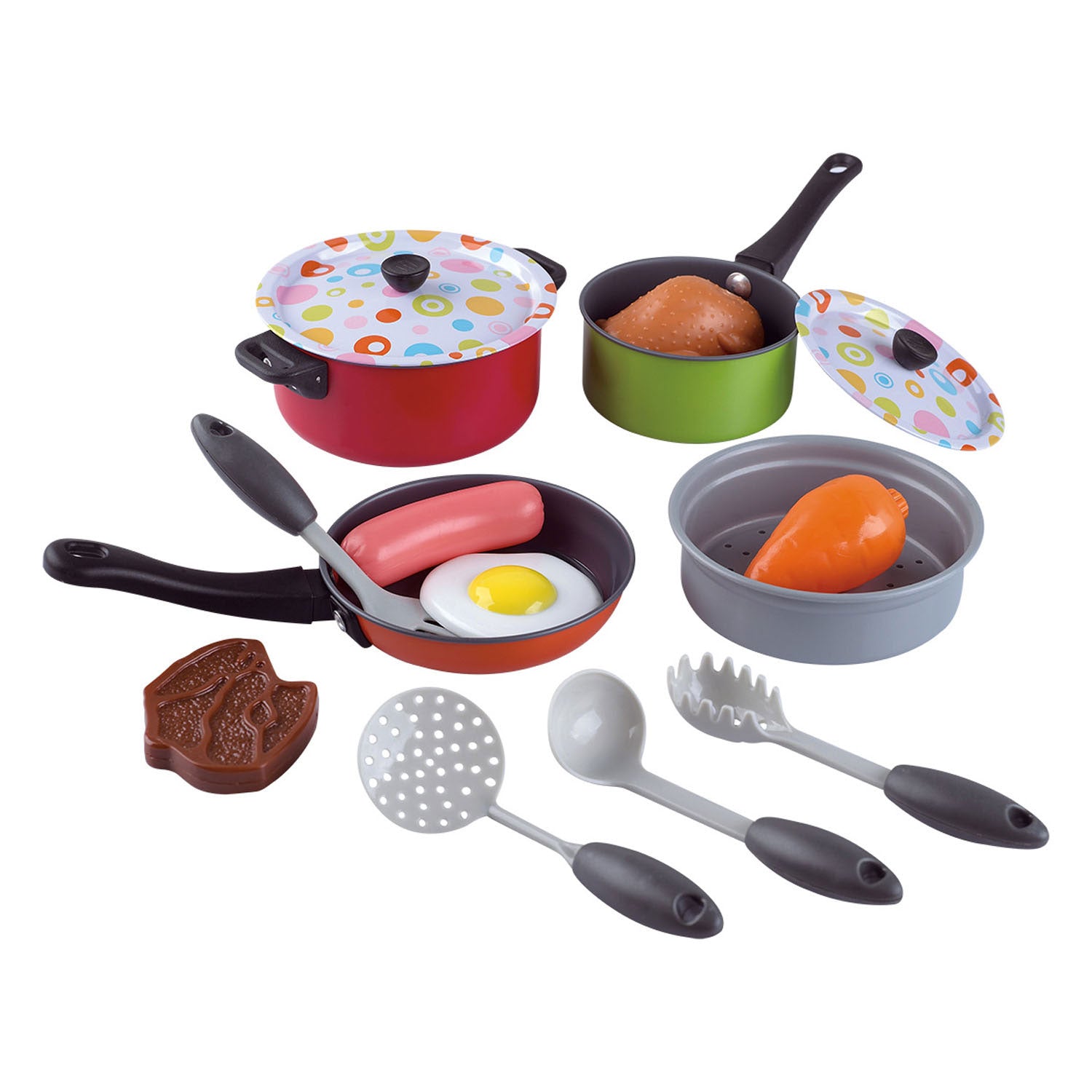 play pannenset met voedsel