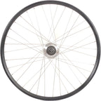 Shimano achterwiel 28 622 x 19c met nexus 7 naaf voor rollerbrake - zwarte geslepen velg met rvs spaken