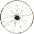 Achterwiel 28 nexus 7 rollerbrake naaf met zilveren velg en rvs spaken