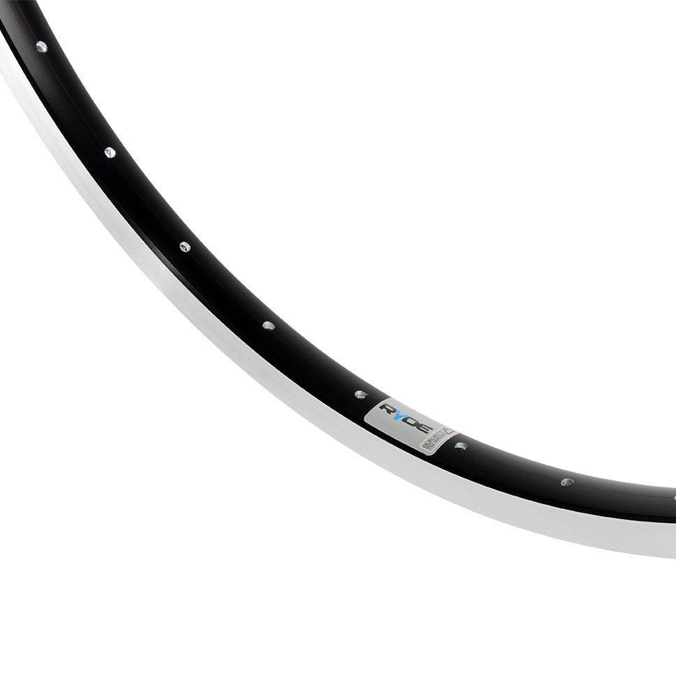 Ryde velg andra 30 28 622 x 19c aluminium - 36 gaats 14g - zwart geslepen