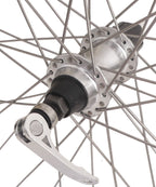 Rodi achterwiel 28 inch 622x19 - skorpion - 36 gaats fm32 - 8 9 speed naaf + qr - zilver