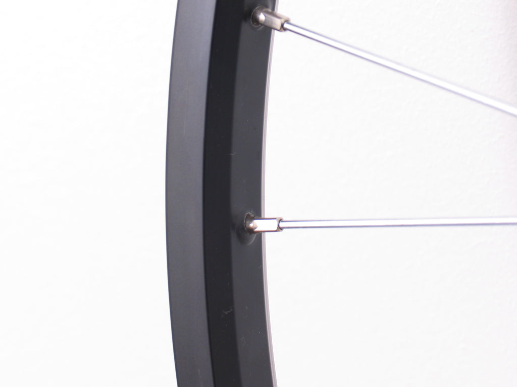 Achterwiel 28 x 1 4 aluminium freewheel qr - zwart
