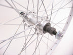 Achterwiel 28 x 1 4 zac19 freewheel vast - zilver