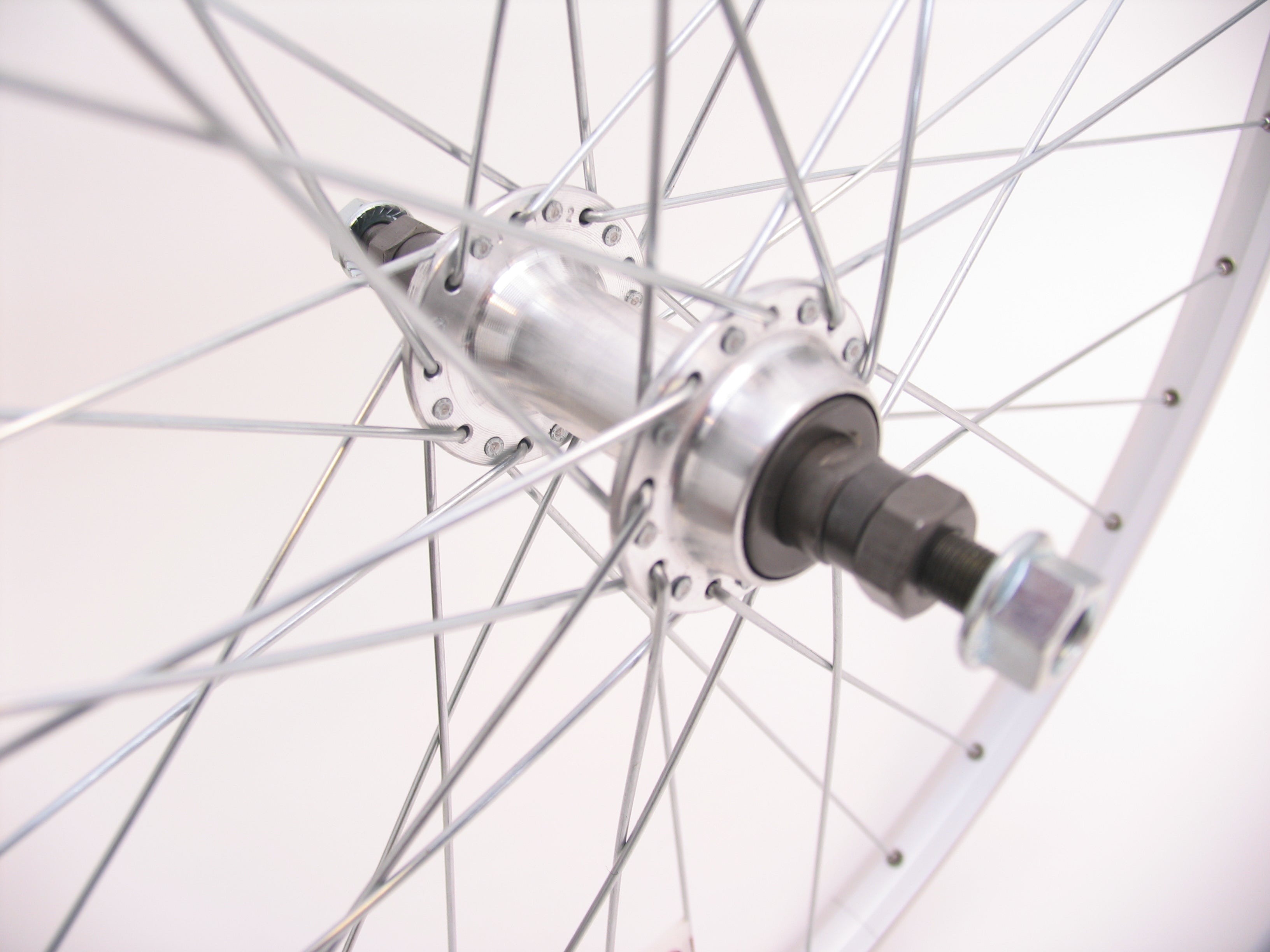 Achterwiel 28 x 1 4 zac19 freewheel vast - zilver