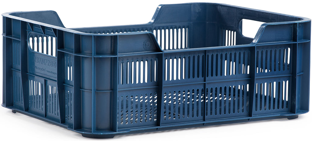 Urban proof fietskrat helsinki kunststof 11l 40x30x15 cm d. blauw