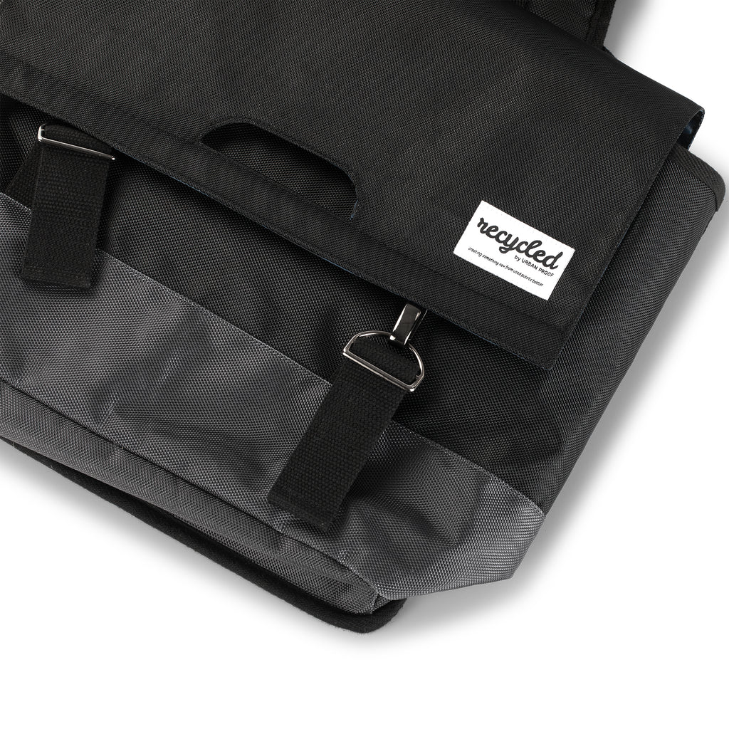 Urban Proof 40L dubbele fietstas zwart grijs