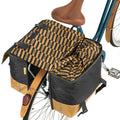 Urban Proof dubbele fietstas - zwart geel - 40L