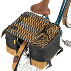 Urban Proof dubbele fietstas - zwart geel - 40L
