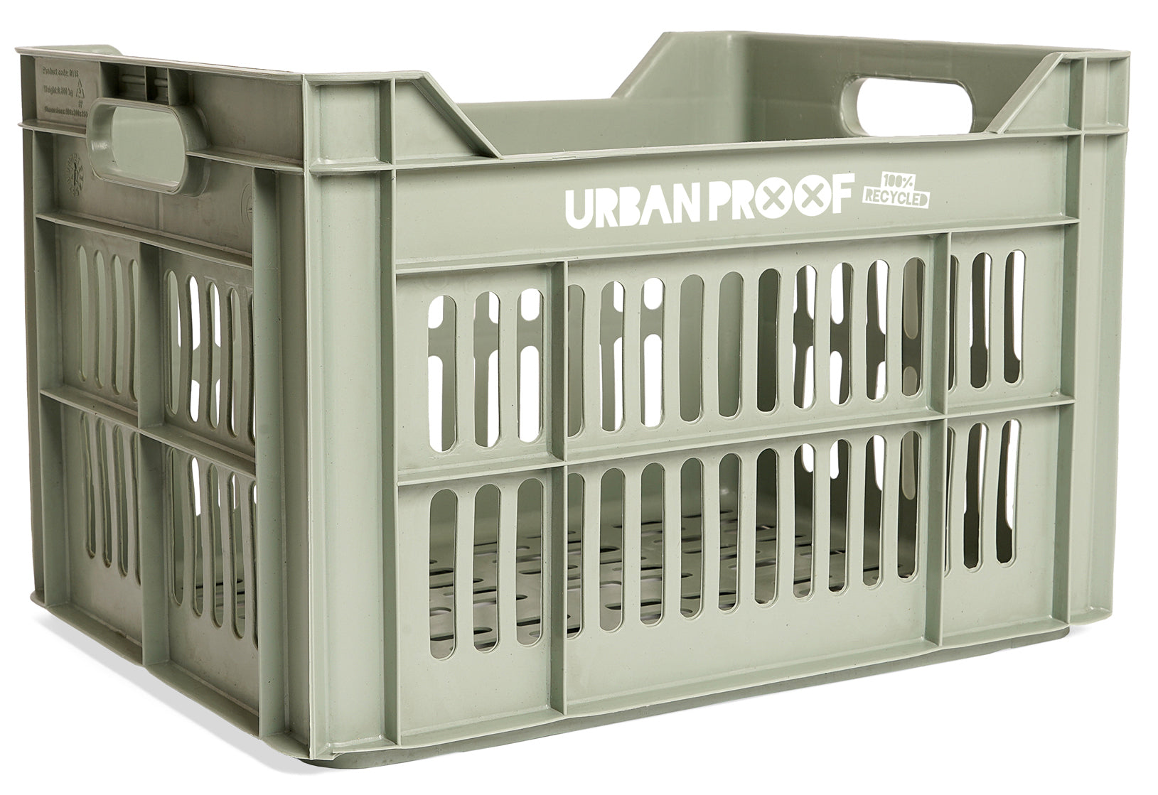 fietskrat Recycled 30 liter polypropyleen mintgroen