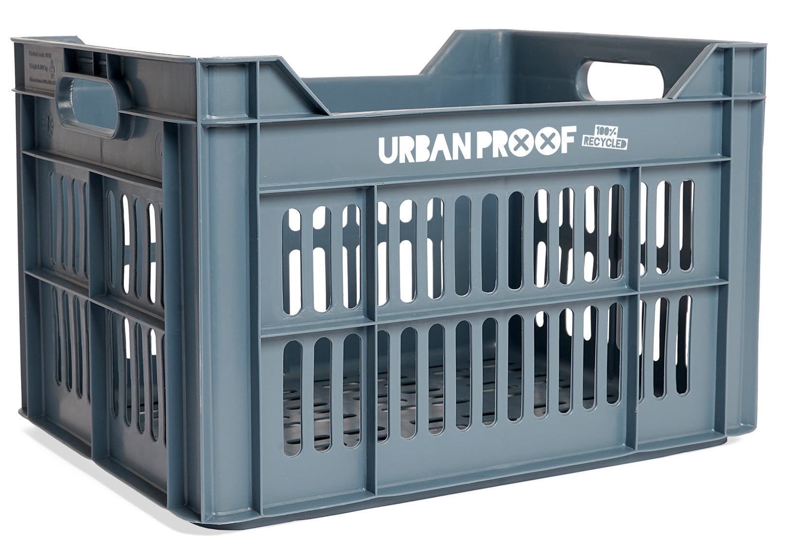 UrbanProof Urban proof fietskrat recycled kunststof 30l faded blauw 40x30x25 cm