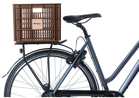 Basil fietskrat L - groot - 40 liter - bruin