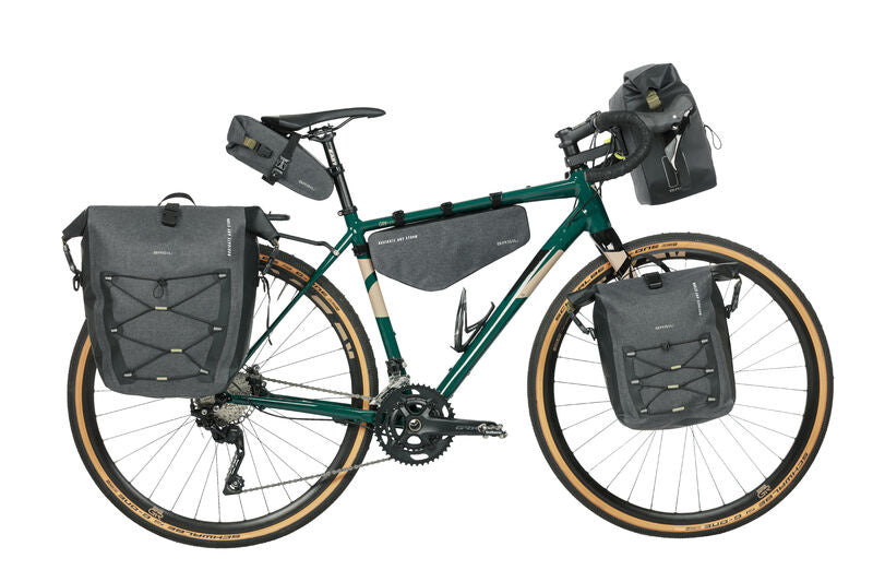 Basil Navigator Storm zadeltas - compacte fietstas - unisex - fiets - zwart