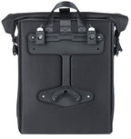 Basil SoHo MIK Side fietsschoudertas - zwart, waterdicht, PU, Nordlicht LED, 17l