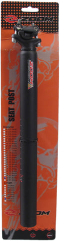 Zadelpen ATB ø31,6mm 350mm aluminium - zwart