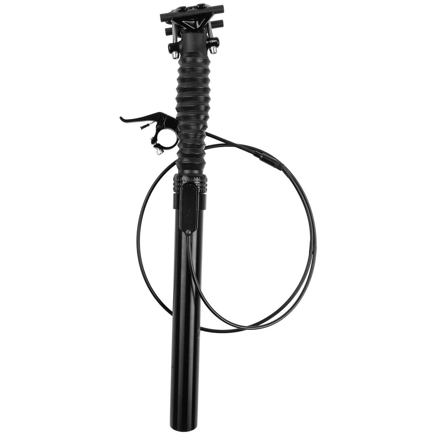M-wave dropper zadelpen sp110-adj - ø31,6 mm 445 mm in hoogte verstelbaar - zwart