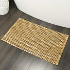 Sealskin badmat woodblock 52x90 cm naturel