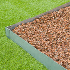 Nature borderranden 3 st 91,4x10,2 cm staal