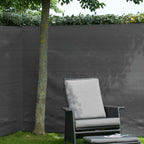Nature tuinscherm 1,2x5 m pe antraciet