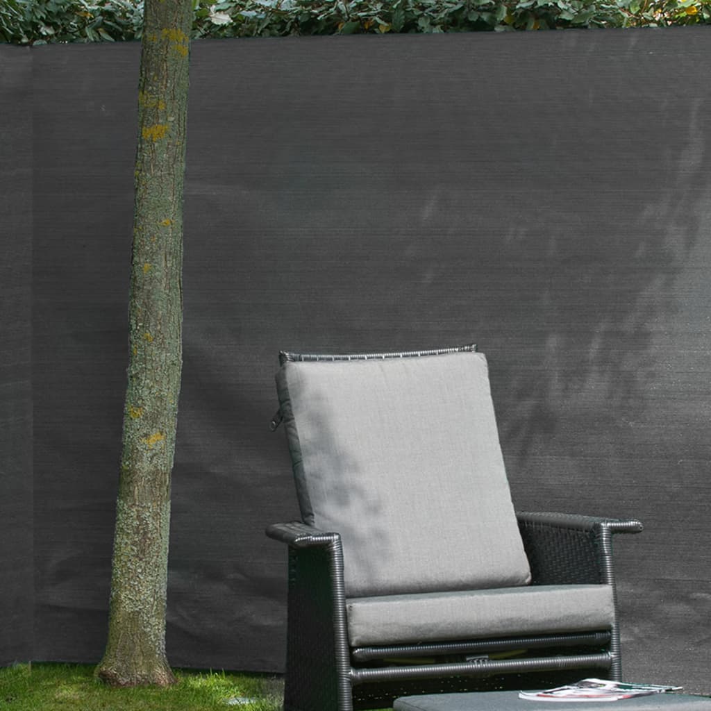 Nature tuinscherm 1,5x5 m pe antraciet