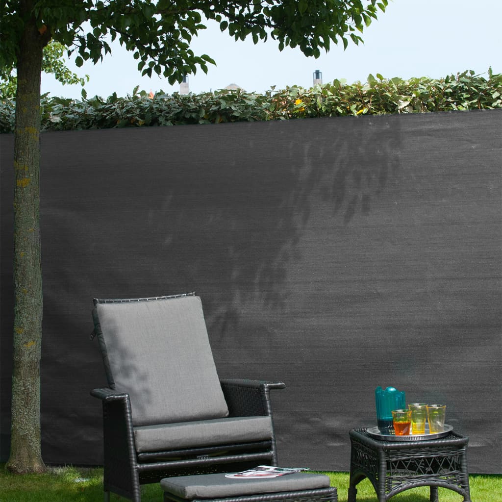 Nature tuinscherm 1,5x5 m pe antraciet