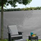 Nature tuinscherm 1,5x5 m pe grijs