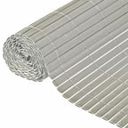 Nature tuinscherm dubbelzijdig 1x3 m pvc grijs