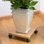 Nature plantentrolley vierkant 30x30 cm bruin bpc