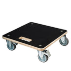 Nature planttrolley vierkant rolplank (zwart)