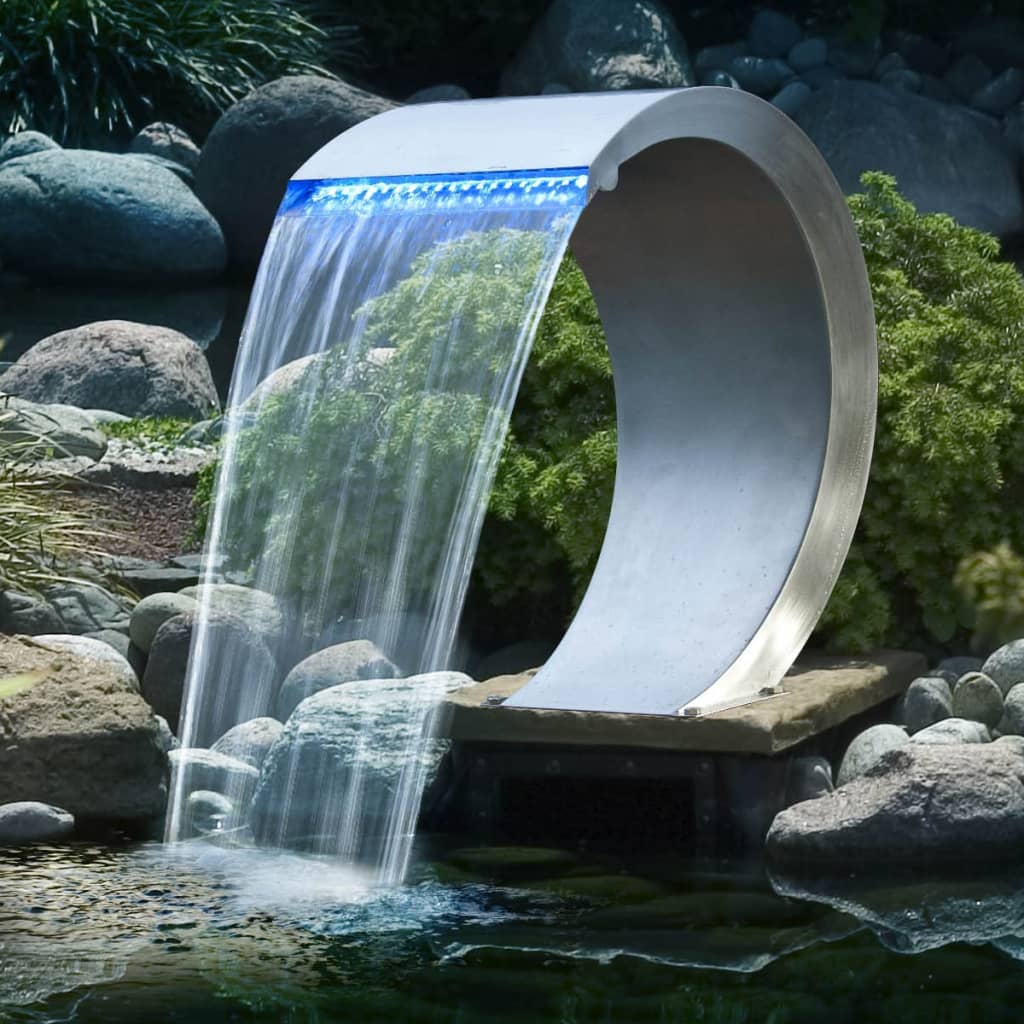 Ubbink mamba waterval met led-verlichting roestvrij staal