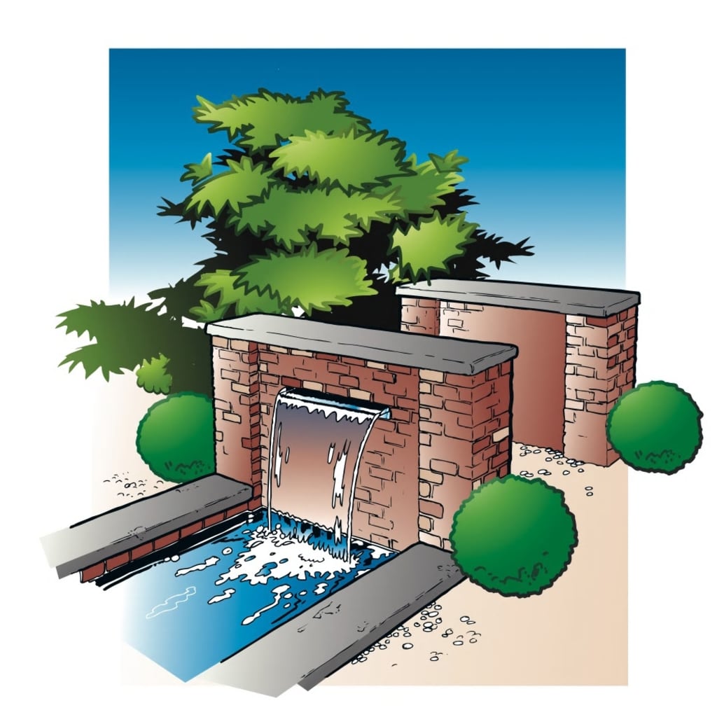 Ubbink niagara waterval 60 cm roestvrij staal