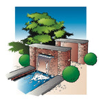 Ubbink niagara waterval met led-verlichting 60 cm roestvrij staal