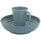 Eurotrail serviesset denia - 16delig - licht blauw - melamine