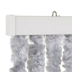 Travellife Travellife Vliegengordijn Chenille Stripe 185x56 cm grijs en blauw