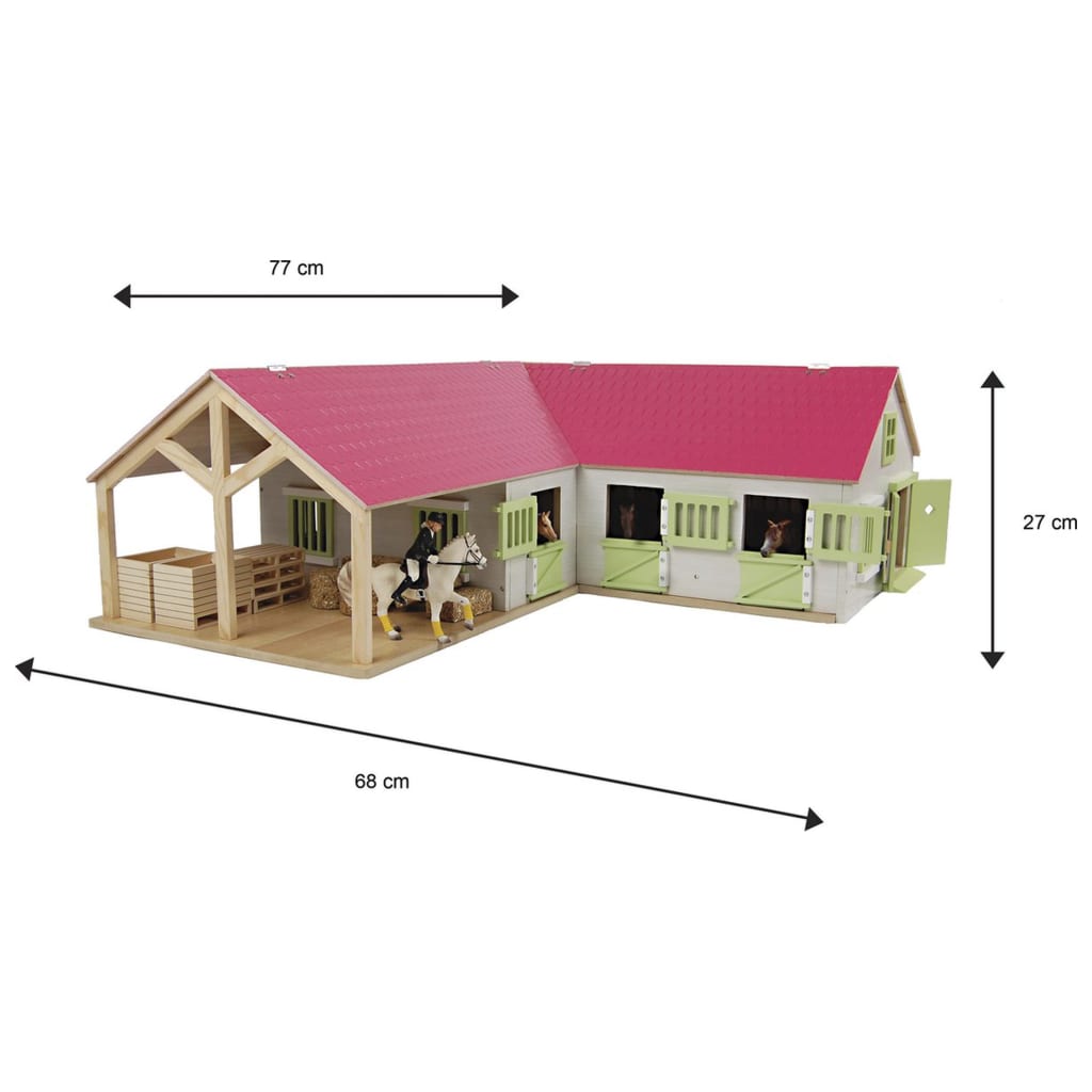 Kids globe paardenhoekstal roze