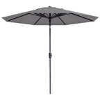 Madison parasol paros ii luxe 300 cm lichtgrijs