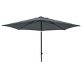 Madison parasol mykanos push-up 250cm grijs