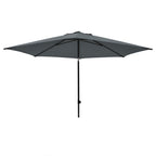 Madison parasol mykanos push-up 250cm grijs