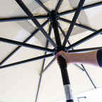 Madison parasol mykanos push-up 250cm grijs