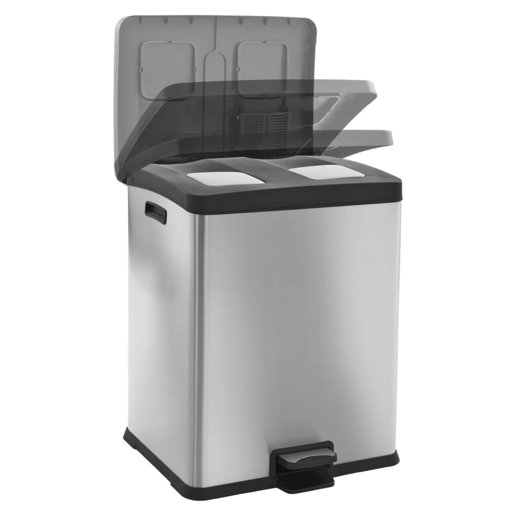 Eko pedaalemmer vepa bins rejoice 30+30l rvs