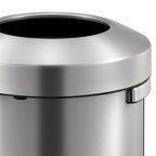Eko prullenbak 31718306 rvs (roestvrij staal) zilver