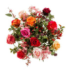 Emerald kunstboeket flame roses