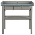 Esschert design tuinwerktafel grijs cf29g
