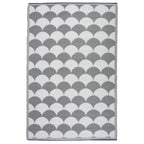 Esschert Design Esschert Design Buitenkleed 180x121 cm grijs en wit OC24