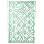 Esschert design buitenkleed 182x122 cm groen en wit