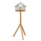 Esschert design vogelvoederhuisje met silo en rond dak zink