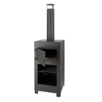 Esschert design terraskachel met pizzaoven zwart