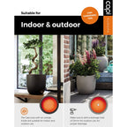 Capi Capi Plantenbak Nature Rib vierkant 40x40x40 cm donkerbruin