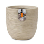 Capi bloempot waste rib 35x34 cm terrazzo beige