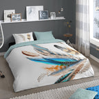 Good Morning Good Morning Dekbedovertrek FEATHER 155x220 cm meerkleurig